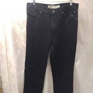 size 34"W X36"L Men's Harley Davidson Black Jeans
